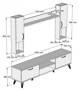 TVU0202 Nappali bútor szett Atlanti fenyő