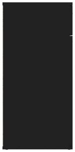 VidaXL fekete forgácslap tálalószekrény 80 x 36 x 75 cm