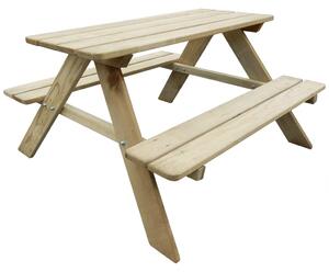 VidaXL fa gyerek piknik asztal 89 x 89,6 x 50,8 cm