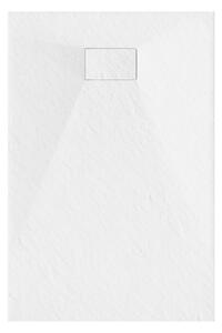 Welland kőhatású zuhanytálca szifonnal 80 x 120 cm - fehér (GT-12080SS)