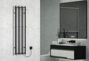 Elektromos design radiátor termosztáttal NERO Italia SWB001 - 35 x 140 cm