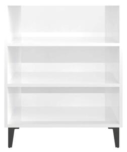 VidaXL magasfényű fehér forgácslap tálalószekrény 57 x 35 x 70 cm