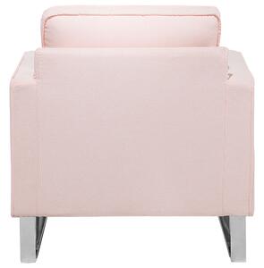 Rózsaszín kárpitozott fotel VIND