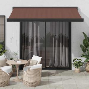 VidaXL barna automata kihúzható napellenző 300x250 cm