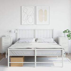 2 db fehér acél éjjeliszekrény 36 x 39 x 68 cm