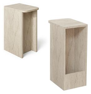 Hanah Home Side Table Travertine Amon - Travertine