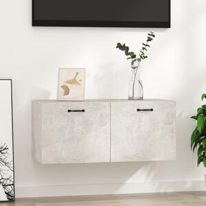 Betonszürke szerelt fa faliszekrény 80 x 36,5 x 35 cm