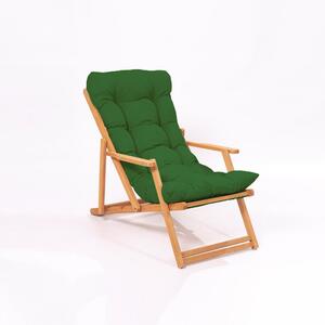 MY007 Kerti bútor garnitúra Zöld Természetes fa