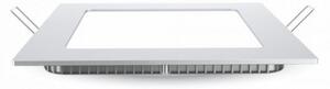 LED panel , 12W , süllyesztett , négyzet , hideg fehér , Prémium