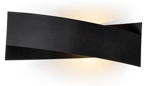 7156 - Black Enteriőr dizájn Fali lámpa Fekete 31x10x11 cm