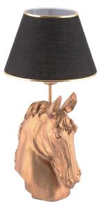 Horse - Black, Gold Enteriőr dizájn Asztali lámpa Fekete Arany 25x25x54 cm