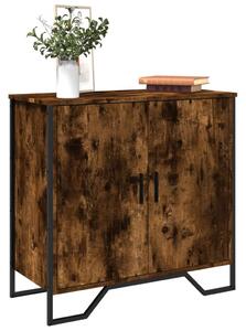 Sonoma tölgy színű szerelt fa tálalószekrény 78 x 35,5 x 74,5cm