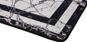 Marmor (70 x 120) Fürdőszoba szőnyeg Fekete-fehér