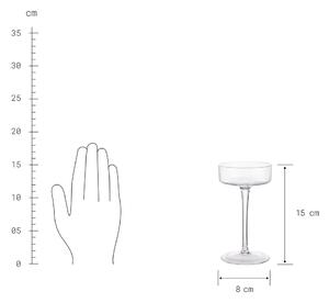 WILLIAM üveg gyertyatartó tömb gyertyához 15cm