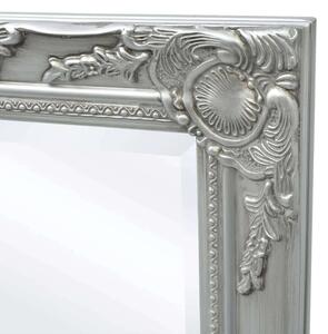 VidaXL Barokk stílusú fali tükör 120x60 cm ezüst