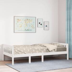 Fehér tömör fenyőfa gyerekágy matrac nélkül 90 x 200 cm
