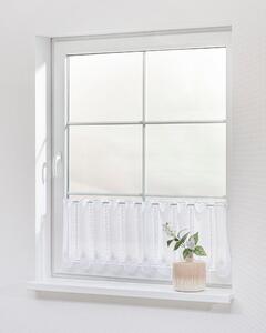 Hímzett Ornate vitrázsfüggöny 40 cm magas méteráru