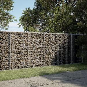 Horganyzott vas gabion kosár fedéllel 200 x 50 x 100 cm