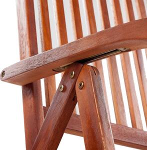 VidaXL 2 db barna összecsukható tömör akácfa kerti szék