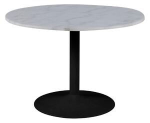 Asztal Oakland 441, Fekete, Fehér, 75cm, Márvány, Fém