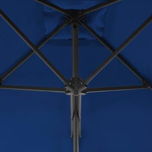 VidaXL kék kültéri napernyő acélrúddal 300 x 230 cm