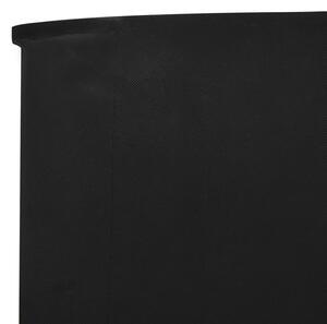 VidaXL fekete 5 paneles szövet szélfogó 600 x 160 cm