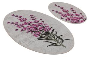 Lavender DJT Fürdőszoba szőnyeg szett (2 darab) Multicolor