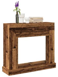 Antik fa színű szerelt fa kandallóburkolat 100 x 30 x 87,5 cm