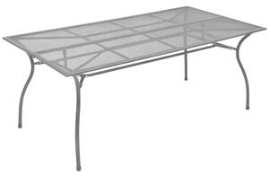 VidaXL antracitszürke acélhálós kerti asztal 170 x 89,5 x 72,5 cm