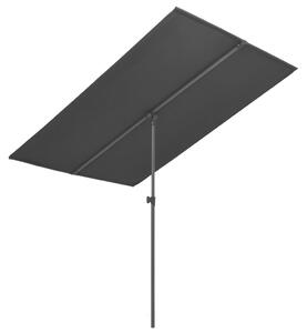 VidaXL fekete kültéri napernyő alumíniumrúddal 2 x 1,5 m