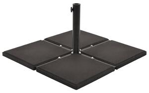 VidaXL fekete négyszög alakú beton napernyőtalp nehezék 12 kg