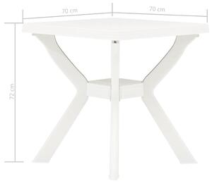 VidaXL fehér műanyag bisztróasztal 70 x 70 x 72 cm