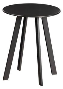 WOOOD - Fer dohányzóasztal, fém, fekete, Ø40cm