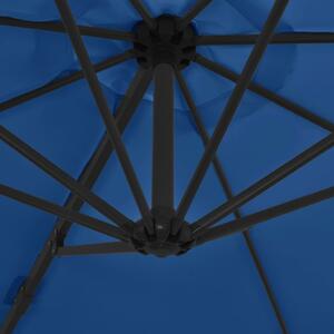 VidaXL azúrkék konzolos napernyő acélrúddal 300 cm