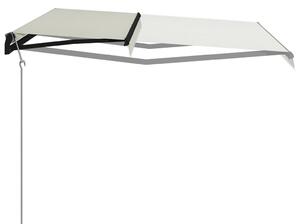 VidaXL krémszínű szélérzékelős és LED-es napellenző 600 x 300 cm