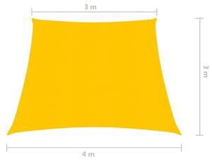 VidaXL sárga HDPE napvitorla 160 g/m² 3/4 x 3 m