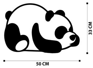 Panda Metal Decor Fali fém dekoráció 35x30 Fekete