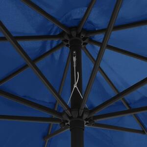 VidaXL azúrkék kültéri napernyő fémrúddal 400 cm