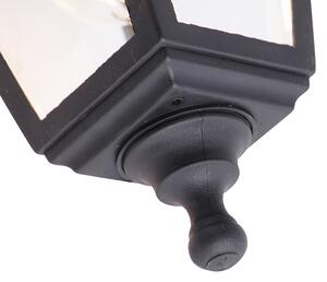Klasszikus kültéri fali lámpa fekete állítható IP44 - Capital