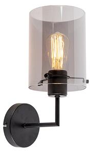Design fali lámpa fekete füstüveggel - Dome