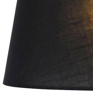Klasszikus állólámpa sárgaréz, fekete árnyalattal állítható - Ladas