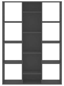 VidaXL fekete forgácslap térelválasztó/könyvszekrény 100 x 24 x 140 cm