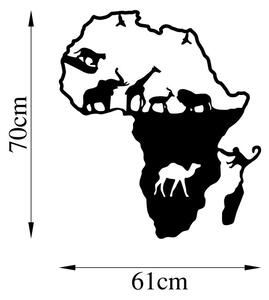 Animals Of Africa - 454 Fali fém dekoráció 61x70 Fekete