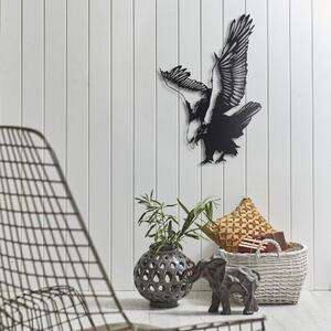 Eagle Fali fém dekoráció 52x40 Fekete
