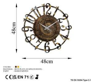 Metal Wall Clock 15 - 1 Dekoratív fém falióra 48x48 Multicolor