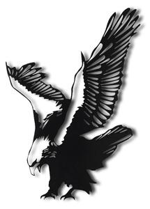 Eagle Fali fém dekoráció 52x40 Fekete