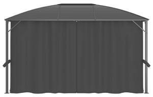 VidaXL antracitszürke pavilon függönyökkel 400 x 300 x 265 cm