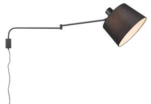 Modern fali lámpa fekete állítható - Chantal