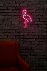 Flamingo - Pink Dekoratív műanyag LED világítás 23x2x42 Rózsaszín
