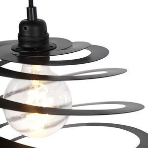 Design függőlámpa 2-lámpa spirál árnyékolással 50 cm - tekercs